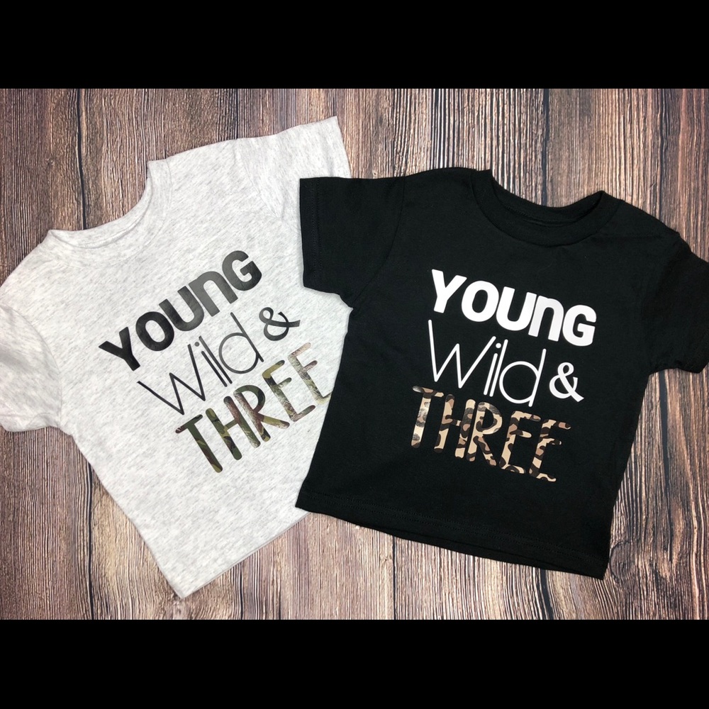 young wild and three unisex